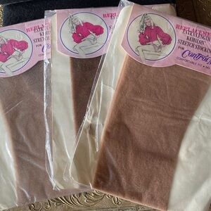3 perfect pairs of 1960’s vintage stockings.Dead stock- unopened- size a…